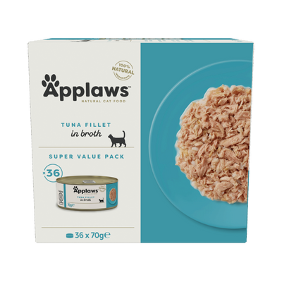 Applaws Cat Tin Tuna Bulk Pack 36x70g